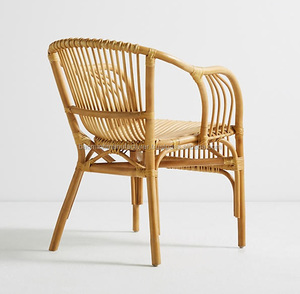 <b>Vintage</b> Basket Rattan <b>Chair</b> - Product Image 3