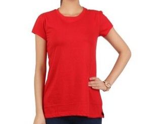 Camiseta de cuello redondo de moda de verano para mujer, manga corta, ecológica, en blanco, con estampado personalizado, decoraciones de agujeros y botones - Product Image 6