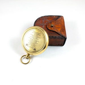 ของเก่าทองเหลืองทางทะเล2 "เคสแก้วสลักเข็มทิศทิศทางทำด้วยมือของขวัญแปลกใหม่ที่ทำจากโลหะอัลลอยและแก้ว - Product Image 4