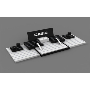 Acrylic thông minh đồng hồ hiển thị đồng hồ chủ <span class=keywords><strong>C</strong></span> <span class=keywords><strong>Clip</strong></span> chủ Đen lucite đồng hồ hiển thị đứng - Product Image 2