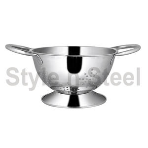 Wholesale Stainless Steel Mini Colander with Easy Grip Handles Quick <b>Pasta</b> <b>Strainer</b> for Hotels - Product Image 2