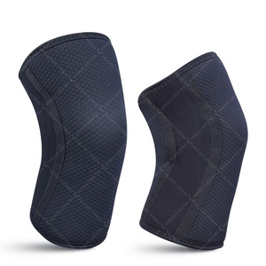 Novedades Mangas de rodillas deportivas de nailon elástico de punto con cinturón lateral Mangas de rodilla de compresión - Product Image 1