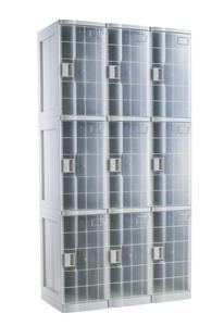 Three Tier Nine Large Size ABS Plastic Locker Cabinet - Product Image 2