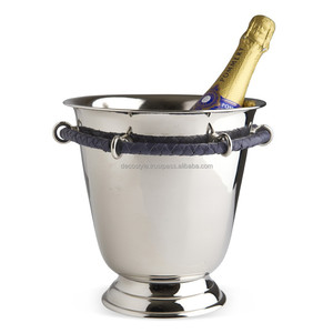 Cubo de hielo de cuero PU con pinzas para hielo - Product Image 3