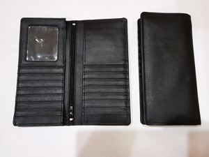 High Capacity Leather Long <b>Wallet</b> Multi Card <b>Holder</b> with ID Window Zipper Pocket for Men Wholesale Credit Card Organizer - Product Image 6