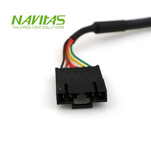 ชุดประกอบสายเคเบิลซ็อกเก็ต6-พินพร้อมตัวนำทองแดงสำหรับใช้ในงาน OEM ขนาด2.54มม. แบบกำหนดเอง - Product Image 3