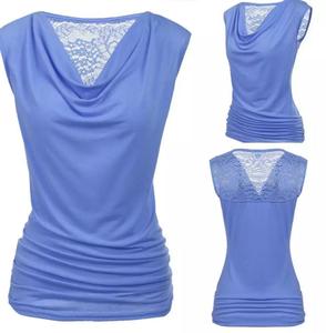 Camisetas de Tirantes Casuales de Algodón para Mujer, Diseño Geométrico, Ajuste Delgado, Sin Mangas, Anti-Pilling, Secado Rápido, Bangladesh - Product Image 2