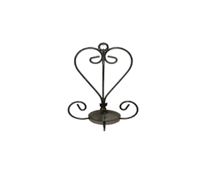 Round Silver Metal Modern Wall Sconce Mounted <b>Candle</b> Stand and Votive <b>Holder</b> for Easter Home Decoration - Product Image 1
