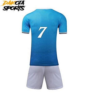 Maillot de football, uniforme bleu blanc personnalisé, nouvelle collection - Product Image 5