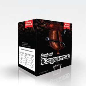 Saveur amère séchée par pulvérisation de café instantané de marque privée fabriquée en Malaisie produit OEM - Product Image 1