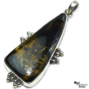 Colgante de Plata de Ley 925 con forma elegante, joyería de piedras preciosas, joyería de plata - Product Image 2
