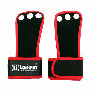 Poignées de gymnastique en cuir de vachette unisexe personnalisables avec logo respirant Cross Training Pull-ups Bodybuilding Fitness Safety - Product Image 3