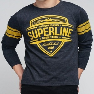 Camisetas de manga larga personalizadas para hombre al por mayor, gráfico impreso con logotipo frontal, diseño en blanco transpirable, características de talla grande - Product Image 2