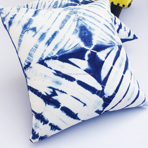 Fundas de Cojín Shibori con Técnica Japonesa de Plegado y Teñido Anudado para Exteriores/Dormitorio/Oficina, Decoración Navideña para el Hogar, Cojín para Sofá - Product Image 2