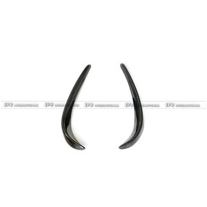 สำหรับ C-Class W205 4 ประตู (2 ประตู) ปี 15-16 ชุดแต่งกันชนหน้าคาร์บอนไฟเบอร์แบบมันเงา 2 ชิ้น - Product Image 6