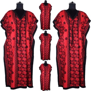 Robe de soirée longue pour filles, caftan, robe longue, col en v - Product Image 1