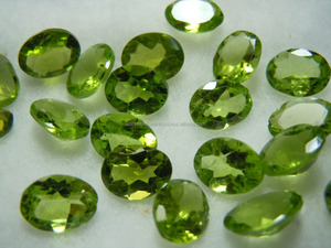 พลอยเพอริโดสีเขียวธรรมชาติเจียระไนแบบหลวมทำมือรูปไข่ขนาด6x4มม. พลอยที่ผ่านการสอบเทียบ - Product Image 5