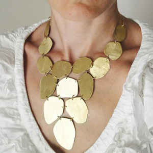 Collier plaqué or 18k pour les filles, modèle de créateur, motif géométrique, vente en gros, livraison gratuite - Product Image 2