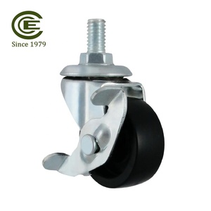 CCE <span class=keywords><strong>Caster</strong></span> Pequeno Rolo de 1.5 Polegadas Giratória PP Rodízios de Travamento
