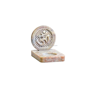 Lámpara de Vela Artesanal de Piedra de Savia para Decoración del Hogar - Product Image 1