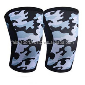 Genouillère de compression en néoprène personnalisée 7mm pour l'haltérophilie, entraînement en salle de sport à bas prix avec quantité minimale de commande pour application d'entraînement - Product Image 3