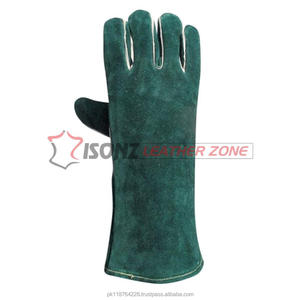 Gants de soudage SONZ Tig Argon en cuir de veau, manchette longue droite, résistants à la chaleur, antidérapants, respirants, durables - Product Image 5