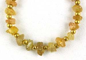 Pierre précieuse saphir jaune naturel forme inégale centre percé rugueux AAA Grade étoile effet optique 6-7mm pour la fabrication de bijoux perles - Product Image 4