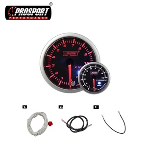 60mm Blanc Ambre LED Multifonction Tacometro <span class=keywords><strong>RPM</strong></span> Mètre Jauge Pour Voiture - Product Image 4