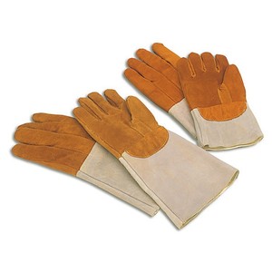 Guantes de soldadura de cuero hechos a medida unisex, guantes de seguridad personalizados para el trabajo, precio al por mayor, guantes de mano de soldador de cuero - Product Image 2