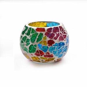 Support de bougie en mosaïque, magnifique porte-bougie décorative en céramique, fait à la main, pour voitures, - Product Image 2