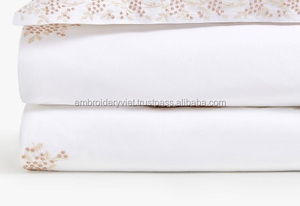 Diseño de moda por mayor venta bordado a mano hoja de cama - Product Image 4