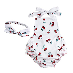 Pelele blanco de verano para bebé y niña con nuevo diseño - Product Image 1