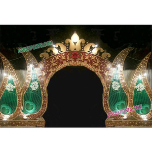 Puertas de entrada de fibra para bodas, diseño Paisley, Bollywood - Product Image 1