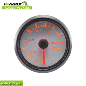52มิลลิเมตรสองสี LED อุปกรณ์เสริมเครื่องวัดความดันน้ำมันสำหรับรถยนต์ - Product Image 2