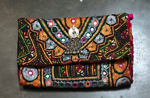 Pochette Banjara vintage de luxe Accessoire d'inspiration mode artisanale Must-Have pour les fashionistas Stand out Style Sac à bandoulière - Product Image 4