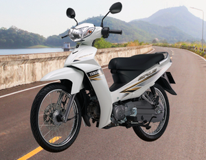 Nuevo diseño Motorcycle Geared 110cc (Yamahav Su-ri-us) Negro/Blanco - Product Image 3