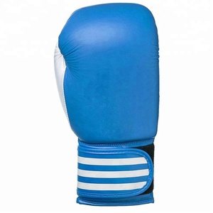 Gants de boxe professionnels personnalisés en usine Offre Spéciale cuir 12oz et cuir de vachette noir rouge et bleu avec logo personnalisé de la Chine - Product Image 3