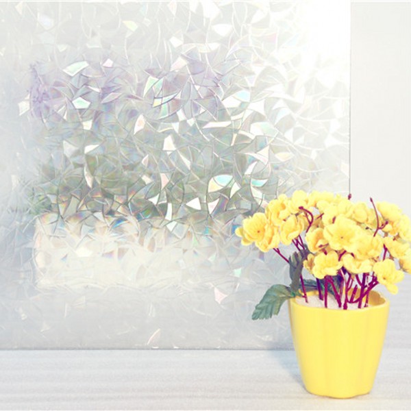 Прозрачная Лазерная статическая липкая пленка декоративный виниловый стеклянный клей