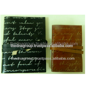 Taccuino in pelle con chiusura con cinturino in rilievo fatto a mano all'ingrosso - Product Image 2