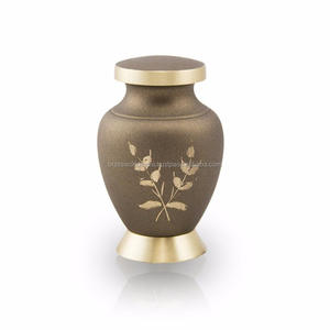 Recuerdo de línea negra y dorada, urna de cremación, suministros funerarios, Brassworld, India - Product Image 6