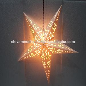 โคมไฟดาวกระดาษพิมพ์ลายแบบผสมผสานการจับคู่คริสมาสต์2024ใหม่โคมไฟดาวดีไซน์แบบอินเดียทึบคัทเวิร์ค - Product Image 5