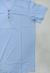 Haute Qualité hommes Short À Manches Courtes Chemises Mélange Décontracté Coton Col V Vêtements De Sport D'été de Loisirs Bangladais De Marque Étiquettes - Product Image 2