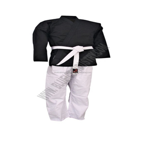 Uniforme de Karate Negro Personalizado, Ropa Deportiva con Nombre Personalizado | |   Corte Automatizado de Números y Diseños - Product Image 3