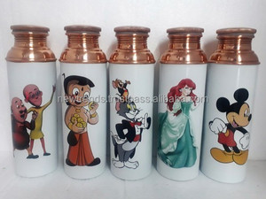 Hot Selling 500ml Copper <b>Water</b> <b>Bottle</b> Unique Healthy Ayurveda Benefits High Thermal Insulation Performance Direct <b>Daily</b> Use - Product Image 5