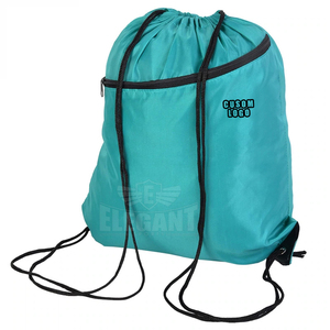 กระเป๋าเป้สะพายหลังกลางแจ้งกันน้ำกระเป๋าหูรูดสีทึบลำลองตั้งแคมป์น้ำหนักเบากระเป๋ายิม - Product Image 1