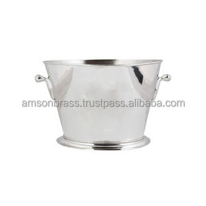 ถังน้ำแข็งโลหะมีที่จับมีห่วงสองด้านถังสำหรับใส่น้ำแข็งที่วางของตกแต่งบาร์ในบ้านโรงแรมและเครื่องดื่ม - Product Image 4