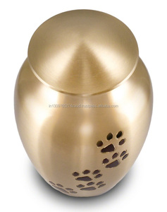 Urna funeraria de latón para mascotas, para perros y gatos de Brassworld, India - Product Image 3