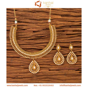 ชุดสร้อยคอคลาสสิกชุบทอง17542 Moti - Product Image 1