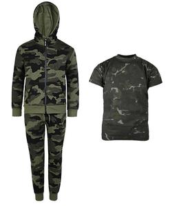 Trajes Deportivos Unisex de Forro Polar 100% Algodón con Camuflaje Personalizado de Invierno 2022, Trajes para Correr Transpirables, Resistentes al Viento y de Secado Rápido, Servicio OEM - Product Image 2