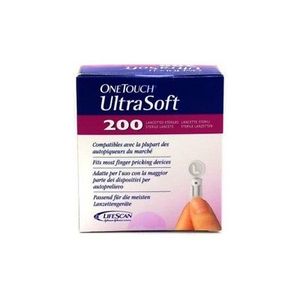 LIFESCAN एक टच बॉक्स के 200 ULTRASOFT ग्लूकोज <span class=keywords><strong>lancets</strong></span> - Product Image 1